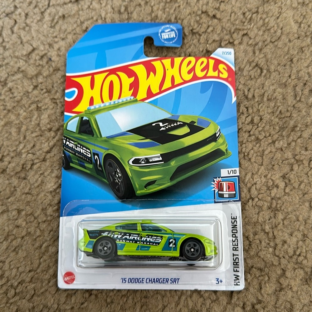 Hot Wheels Lime Green ‘15 Dodge Charger SRT